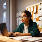 영화 제작용 소프트웨어 추천 - **Prompt: The Budding Storyteller's Digital Canvas**
    A young, enthusiastic content creator, male...