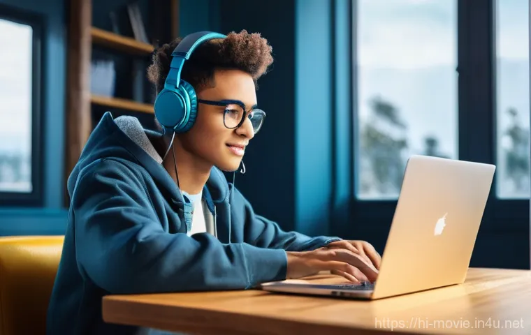 영화 제작용 소프트웨어 추천 - **Prompt: The Budding Storyteller's Digital Canvas**
    A young, enthusiastic content creator, male...